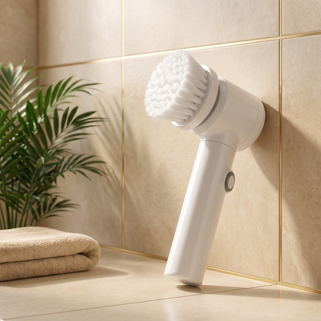 Bathroom Reset Kit: Spin Scrubber + Filter Shower Head · طقم الحمام: فرشاة كهربائية ورأس دوش بفلتر