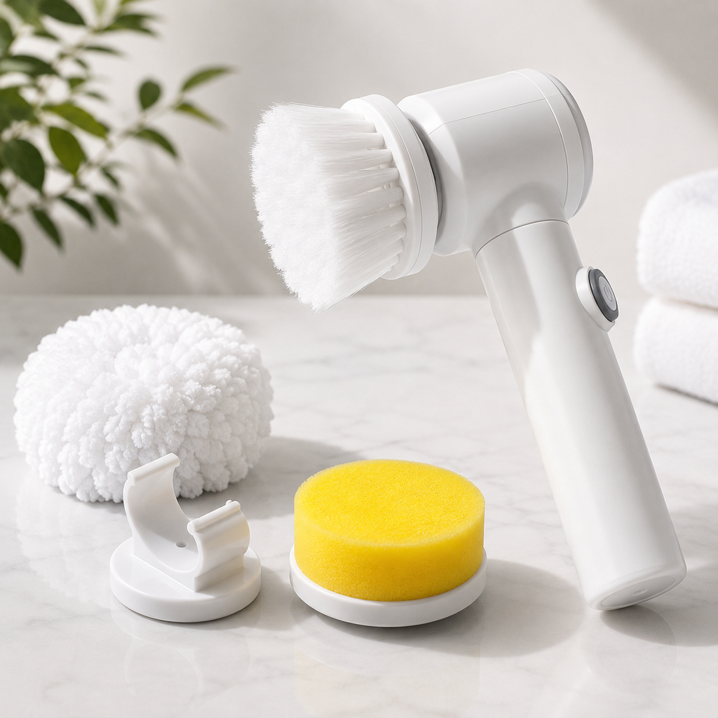 Electric spin scrubber