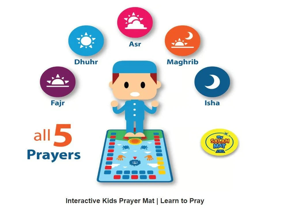 Prayer mat in use